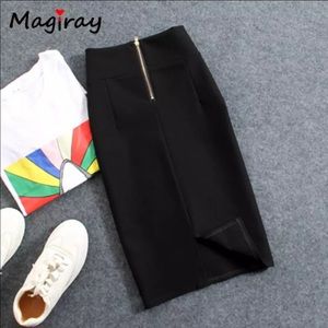 Magiray High Waist Elastic Pencil Skirt